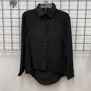 Dora Landa 100% Silk Blouse.